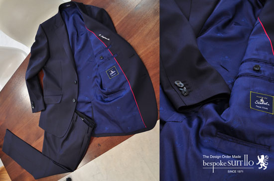 ★Scabal  ネイビースーツ 田川市_S様