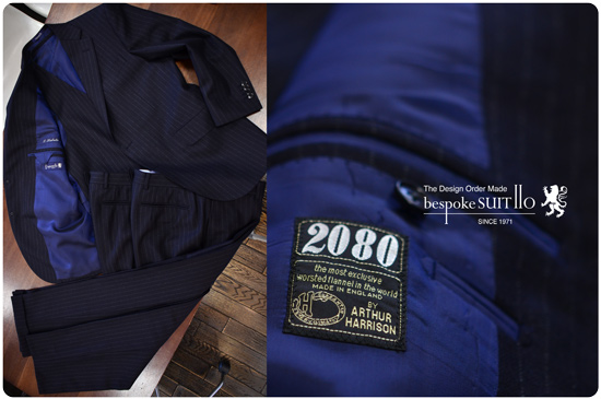 ★HARRISONTEX 2080 / ARTHUR HARRISON Chalk stripe　八幡西区_Ｋ様<br />
