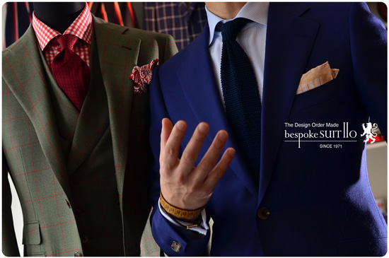 bright navy [HARRISONS OF EDINBURGH]　Green [PORTER & HARDING]　<br />
