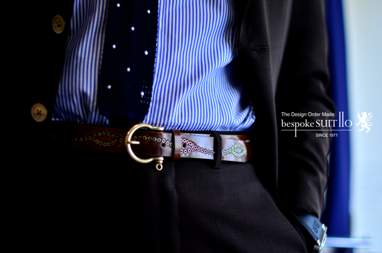 TIBERIO FERRETTI ティベリオフェレッティ コードバン加工 スタッズベルト