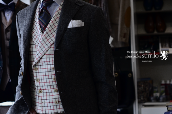 ★odd vest / Tattersall Check / ABRAHAM MOON
