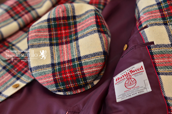 ★Dress Stewart Harris Tweed オーダーハンチング　福岡県_中間市_Ｏ様