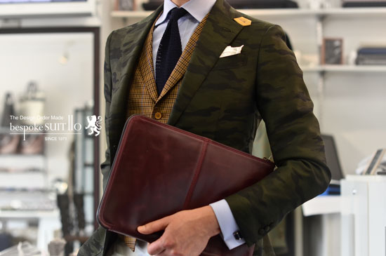 TUSTING カモフラ（迷彩）ジャケット  bespoke SUIT110