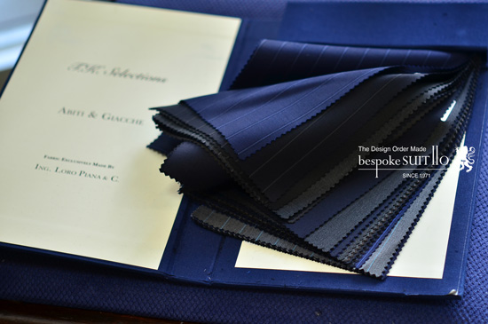 Loro Piana（ロロピアーナ）ブルーグレイスーツ super130's bespokeSUIT110