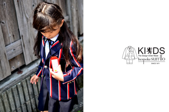 オーダー子供スーツ　アブラハム・ムーン bespokeSUIT110