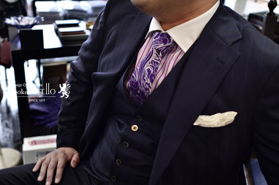 Biellesi（ビエレッシ）シルク スーツ 福岡県_八幡西区_Ｓ様　bespokeSUIT110