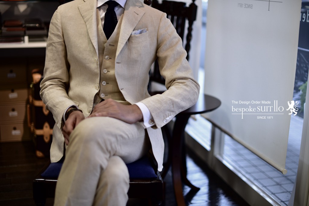 リネンスーツ,北九州,bespokeSUIT110