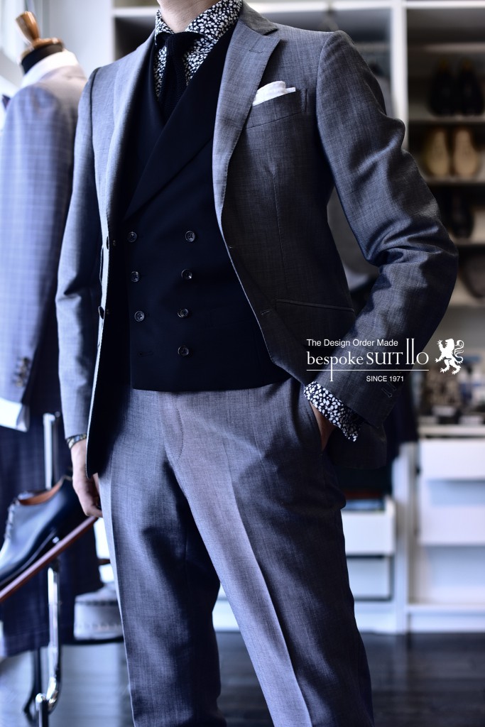 William Halstead,ウイリアムハルステッド,スーツ,ダブルベスト,オーダースーツ,福岡県,bespokeSUIT110,