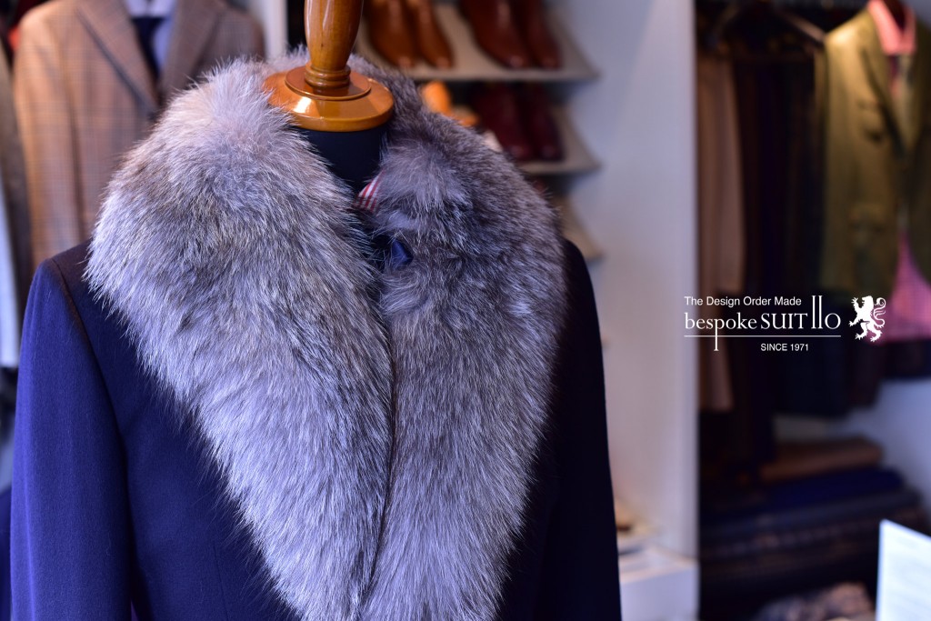 フォックスファー,FOXfur,チェスターフィールドコート,Chesterfield coat,オーダーコート,ビスポーク・スーツ１１０,bespokeSUIT110,