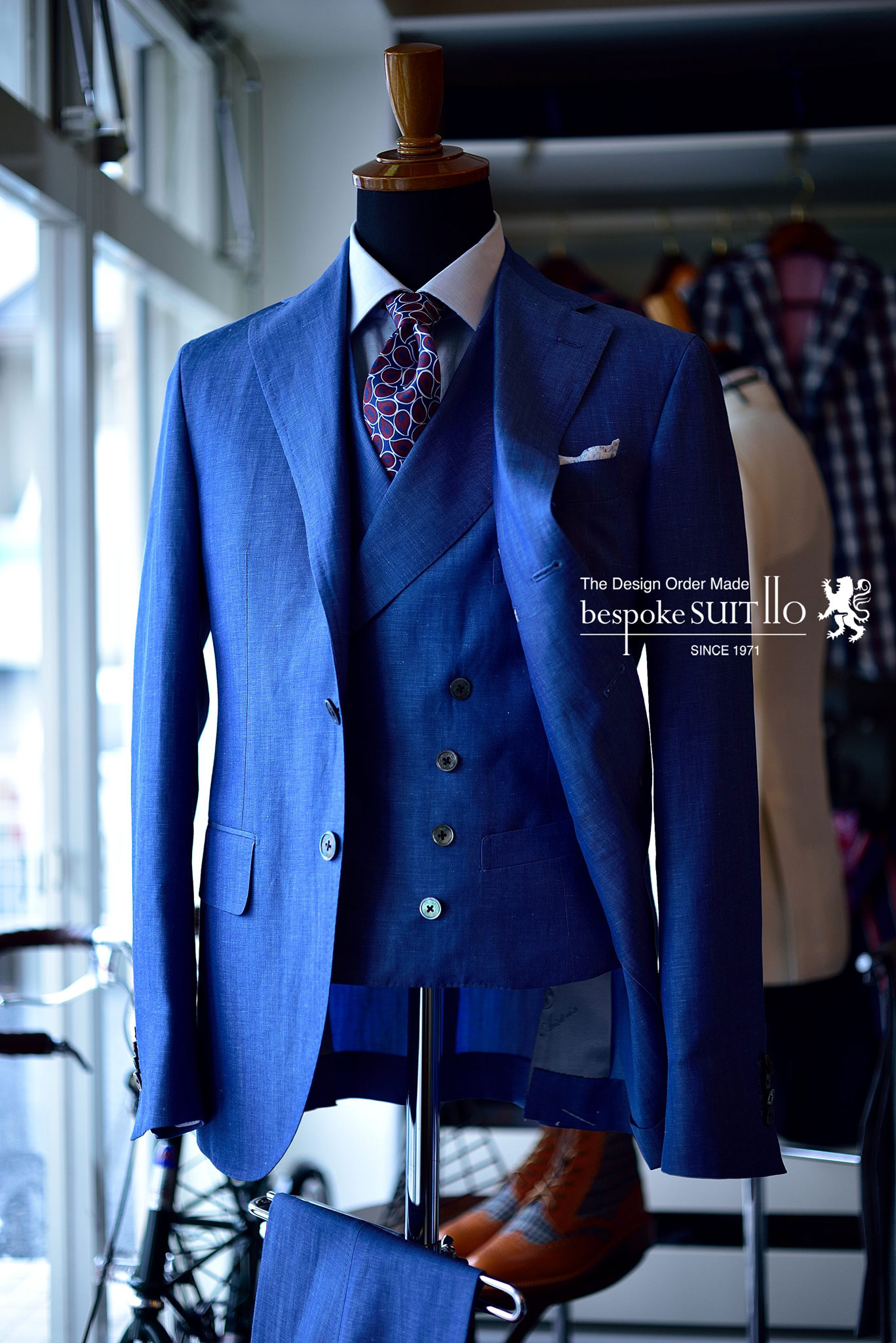 アリストン,ARISTON,サマースーツ,オーダースーツ,福岡,北九州,ビスポークスーツ１１０,bespokeSUIT110,bespokeSUITIIO,