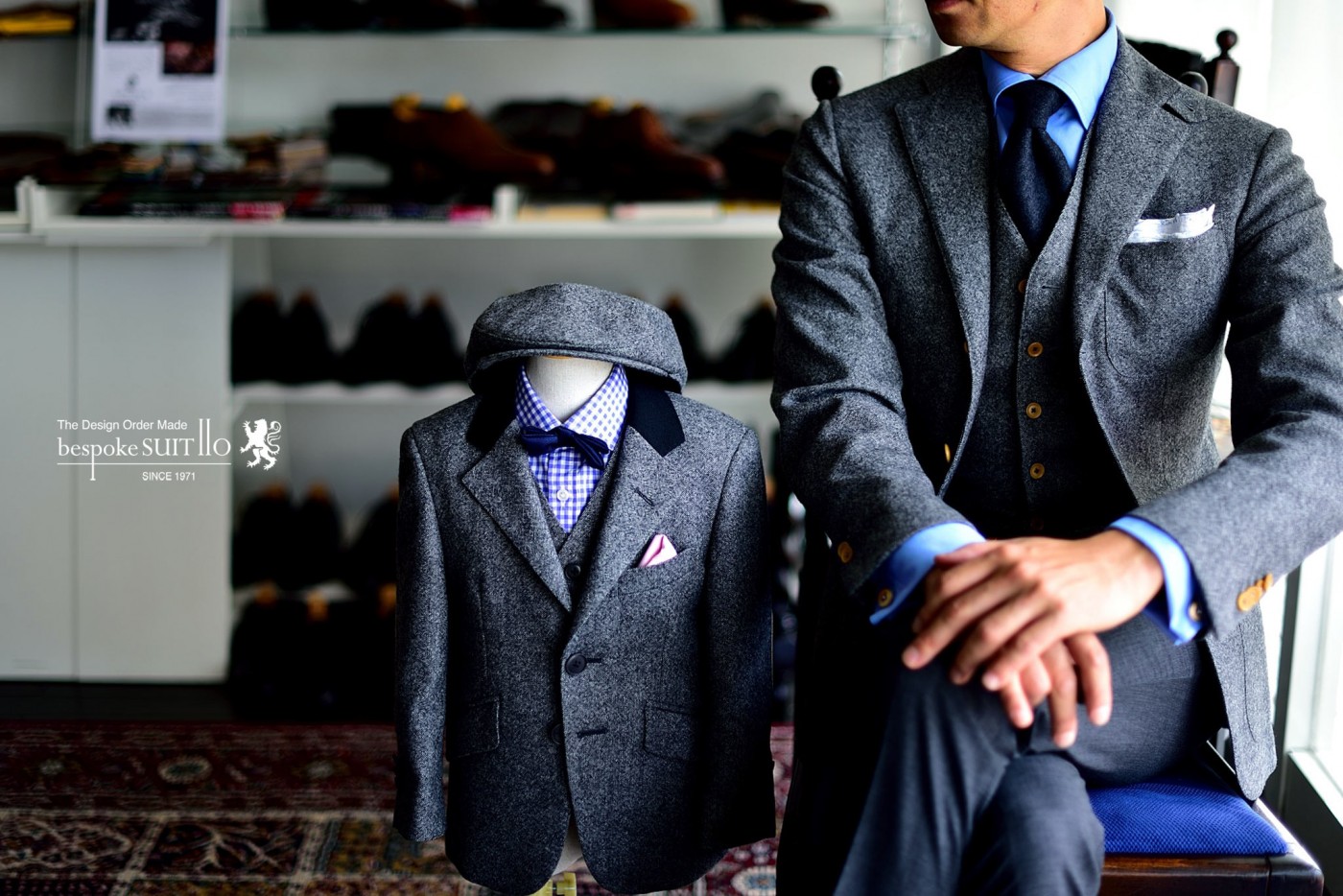 七五三 卒園式 結婚式に お子様のオーダースーツをどうぞ Bespoke Suit110 福岡県北九州のオーダーメイド スーツ 背広 シャツ専門店