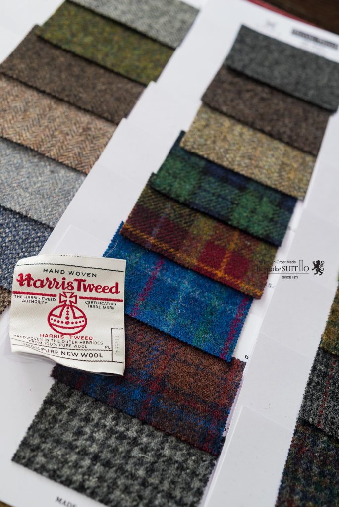 ハリスツイード（Harris Tweed）は英国王室御用達のツイードである。スコットランドのアウター・ヘブリディーズ諸島で入手されたヴァージンウールを使用して、島民によって手作業で染色、紡績をし、一枚一枚手織りされている。そしてハリスツイード協会によって決められた厳しい基準をクリアしたもののみハリスツイードと認められる。また認められたもののみオーブの商標が与えられる,ハリスツイード,Harris Tweed,スコットランド,Scotland,ツイード,ツイードジャケット,オーダーツイード,2016AW,オーダーシャツ,秋冬,オーダースーツ,オーダージャケット,誂え,紳士,オーダーメイド,福岡,黒崎,北九州,八幡西区,ビスポークスーツ１１０,bespokeSUIT110,bespokeSUITIIO,