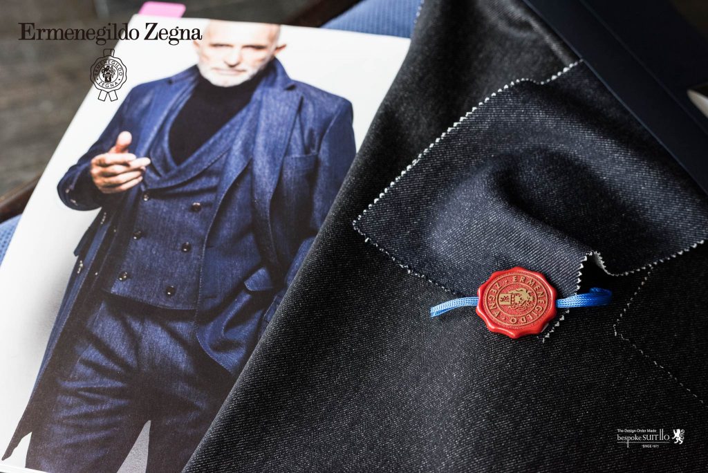 Ermenegildo Zegna Trofeo Denimエルメネジルド・ゼニア　トロフェオデニム 100%wool 500gms ゼニアのフラッグシップクロスの“トロフェオ”の最高級ウール織りに大胆にインディゴ染めを施した新素材。カジュアルなデニムライクな風合いですがソコは“ゼニア”らしくとってもエレガント。この異色の2017AW新素材をbespokeSUIT110ではいち早く取り入れ、早期オーダーキャンペーンとしてご提供いたします。Ermenegildo Zegna, Trofeo Denim,エルメネジルド・ゼニア,トロフェオデニム ,オーダージャケット,オーダーコート,インディゴ,オーダースーツ,背広,誂え,仕立,紳士,福岡,黒崎,小倉,北九州,八幡西区,ビスポークスーツ１１０,bespokeSUIT110,bespokeSUITIIO,