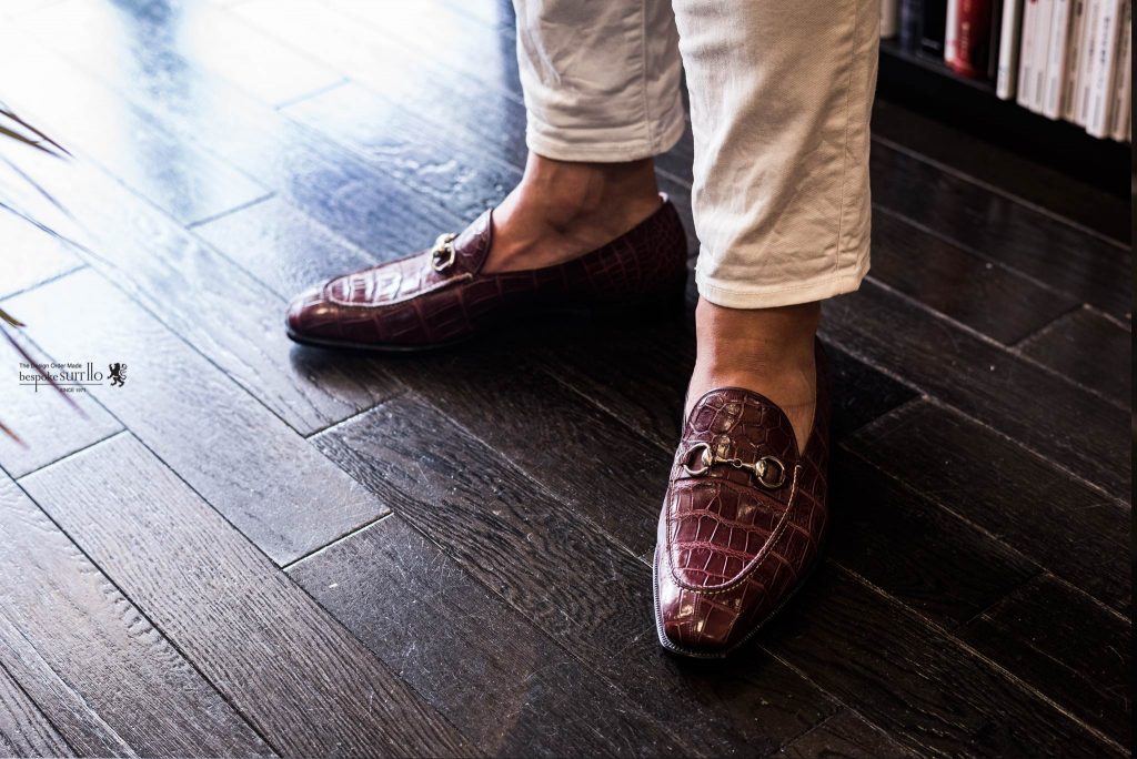 ANTICA BOTTEGA DELLA SPIGOLA（スピーゴラ）　圧巻　クロコ！,ビットローファー,サイドゴア,Bit loafer,Crocodile,クロコ,コニャック,ボルドー,鈴木幸次,kojisuzuki,ダービー,スクエアトゥ,2アイレット,神戸,オーダー靴,ビスポーク靴,トランクショー,スピーゴラ,spigola,bespokeshoes,靴職人,メンズファッション,オーダージャケット,オーダースーツ,背広,誂え,仕立,紳士,福岡,黒崎,小倉,北九州,八幡西区,ビスポークスーツ１１０,bespokeSUIT110,bespokeSUITIIO,