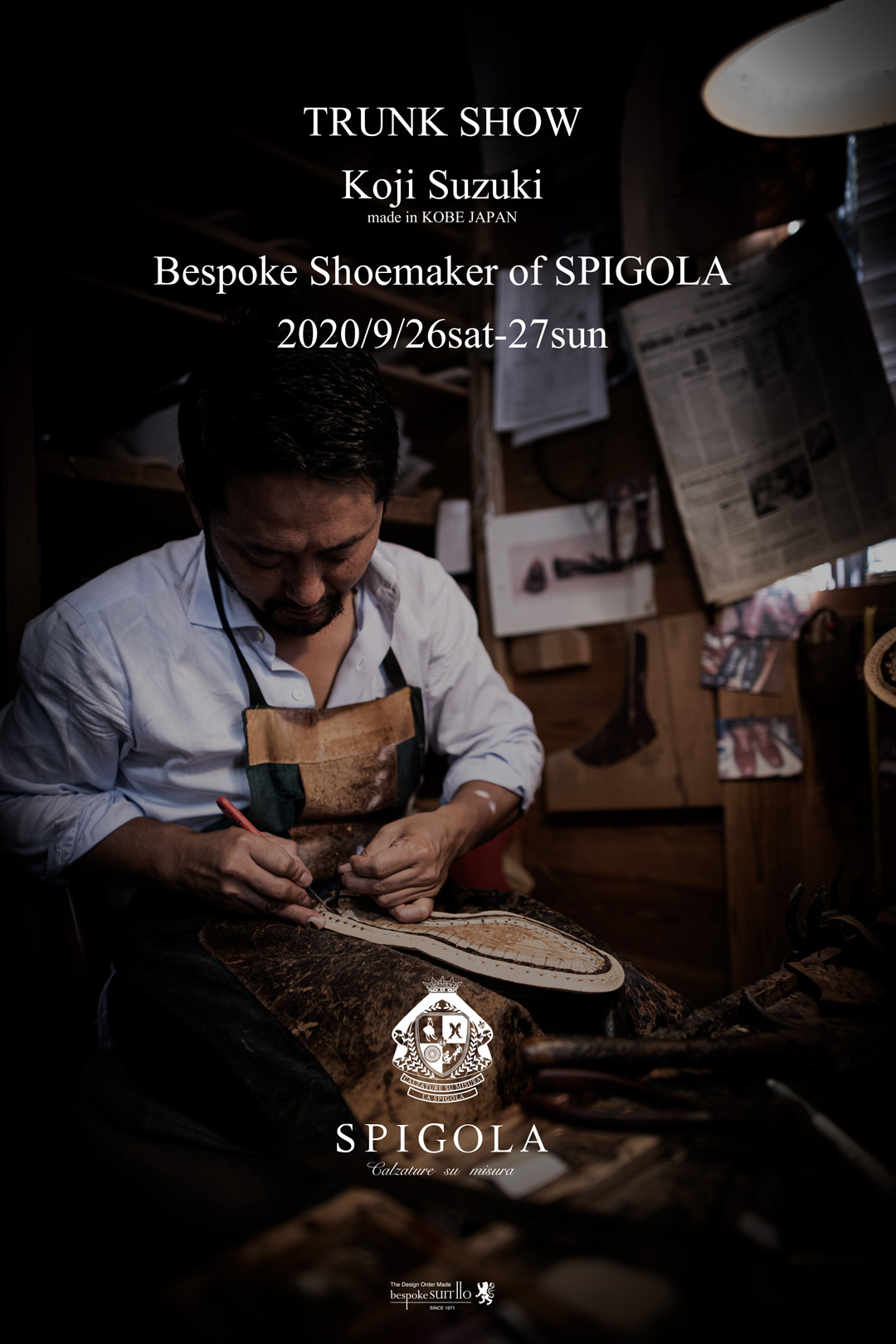 SPIGOLA,スピーゴラ,トランクショー,靴職人,神戸,鈴木幸次,kojisuzuki,bespokeshose,ハンドソーン,高級靴,ロベルトウゴリーニ,trunkshow,bespokeshoemaker,受注会,オーダー会,,,italy,イタリア,suits jacket coat,2019ss,mensfashion,mensstyle,italy,オーダー靴,オーダースーツ,オーダーシャツ,挙式,福岡花嫁,日本中の花嫁さんと繋がりたい,福岡のプレ花嫁と繋がりたい,プレ花嫁,結婚式コーデ,ゼクシィ,ブライダル,2018秋婚,menscoordinate,メンズコーディネート,mensfashion,メンズファッション,着こなし,福岡ファション,ブライダル,お洒落さんと繋がりたい,オーダースーツ,ordersuits,ドレスシャツ,オーダースーツ,オーダージャケット,orderJacket,オーダーベスト,oedervest,ビスポーク,bespoke,三ケ森,jhp,instagood,instadiary,instalike,instamood,instalove,instafollow,instapic,instaphoto,オーダージャケット,オーダーシャツ,オーダースーツ,背広,誂え,仕立,紳士,福岡,黒崎,小倉,北九州,八幡西区,ビスポークスーツ１１０,bespokeSUIT110,bespokeSUITIIO,suits,suitstil,Suitsstyle,mensstyl,