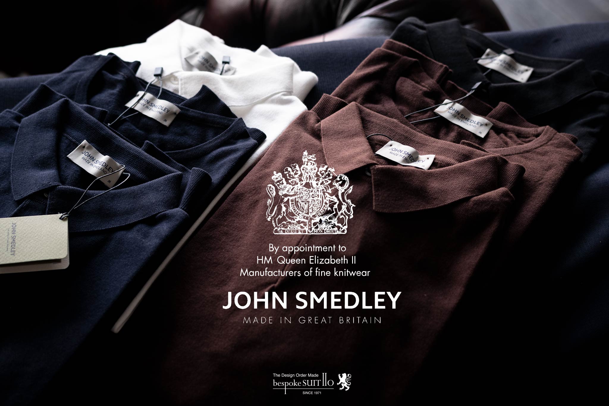 JOHNSMEDLEY,ジョンスメドレー,コットンニット,ニット,シーアイランドコットン,SeaIsland cotton,クルーニット,ポロシャツ,RHODES,BELDEN,英国製,madeiningland,福岡,北九州,suit110,bespokeSUIT110,