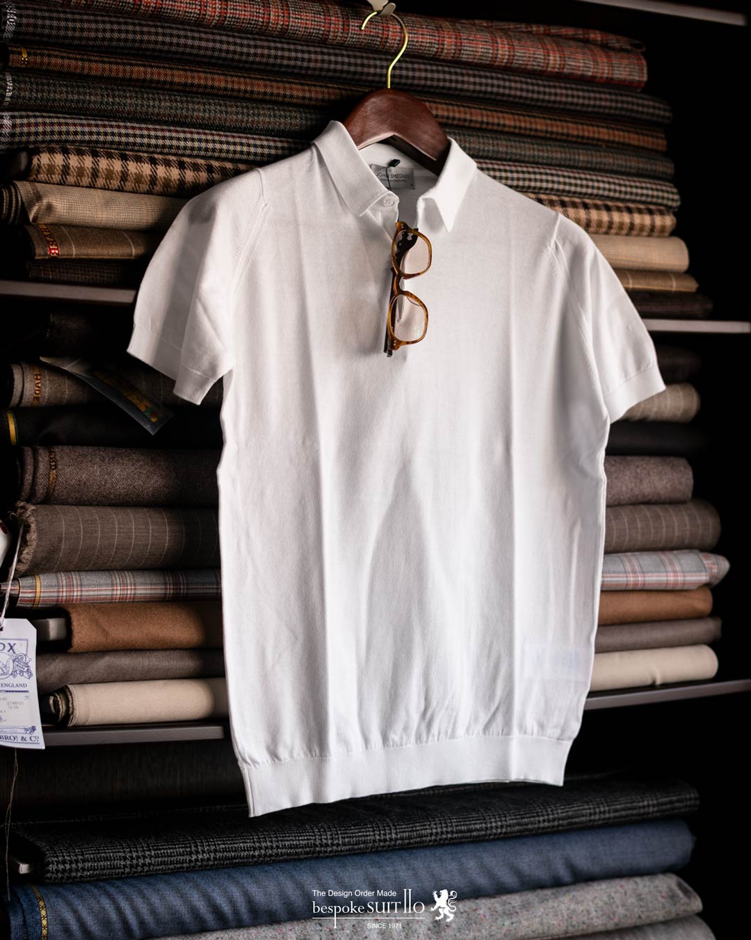 JOHNSMEDLEY,ジョンスメドレー,コットンニット,ニット,シーアイランドコットン,SeaIsland cotton,クルーニット,ポロシャツ,RHODES,BELDEN,英国製,madeiningland,福岡,北九州,suit110,bespokeSUIT110,