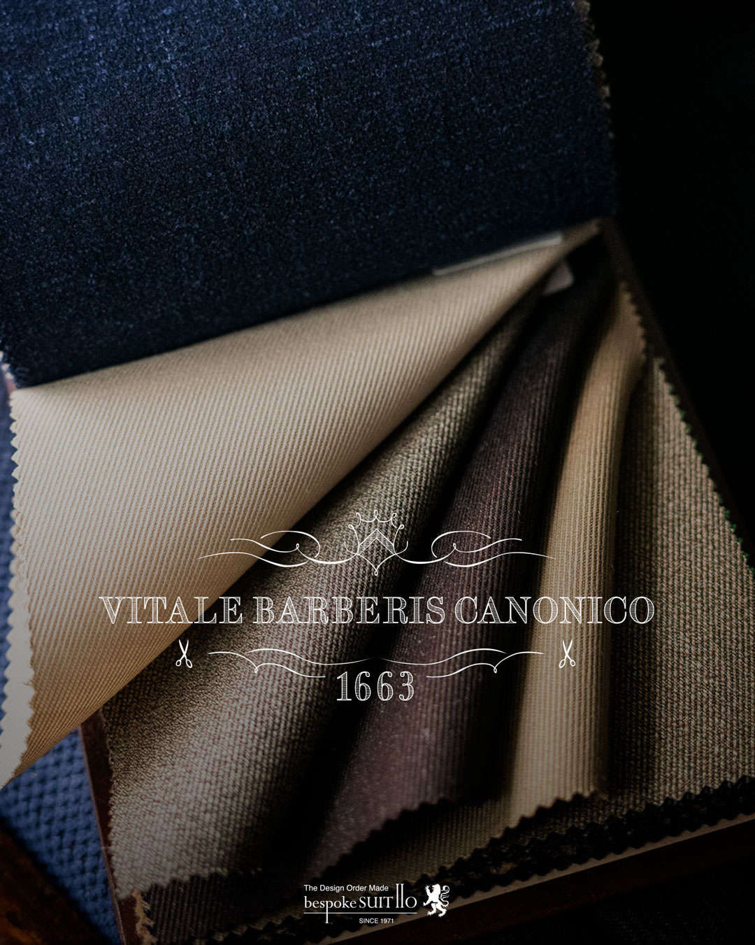 VITALE BARBERIS CANONICO（ヴィターレ・バルべリス・カノニコ）は、イタリアの老舗の生地メーカーです。1635年に創業し、現在も同じ家系で経営されています¹²。世界中の高級スーツやコートのブランドに生地を提供しており、品質と伝統を重んじるメーカーとして知られています³。VITALE BARBERIS CANONICOの生地は、上質なウールやカシミアなどの素材を使用し、独自の染色や織り方で美しい色合いや風合いを表現しています¹²。VITALE BARBERIS CANONICOの生地を使ったスーツやコートは、エレガントで洗練された印象を与えます。,2023aw秋冬新柄コレクション入荷 ,ordersuits,ドレスシャツオーダージャケット,orderJacket,オーダーベスト,oedervest,ビスポーク,,オーダーシャツ,オーダースーツ,背広,誂え,仕立,紳士,福岡,黒崎,小倉,北九州,八幡西区,ビスポークスーツ１１０,bespokeSUIT110,bespokeSUITIIO,