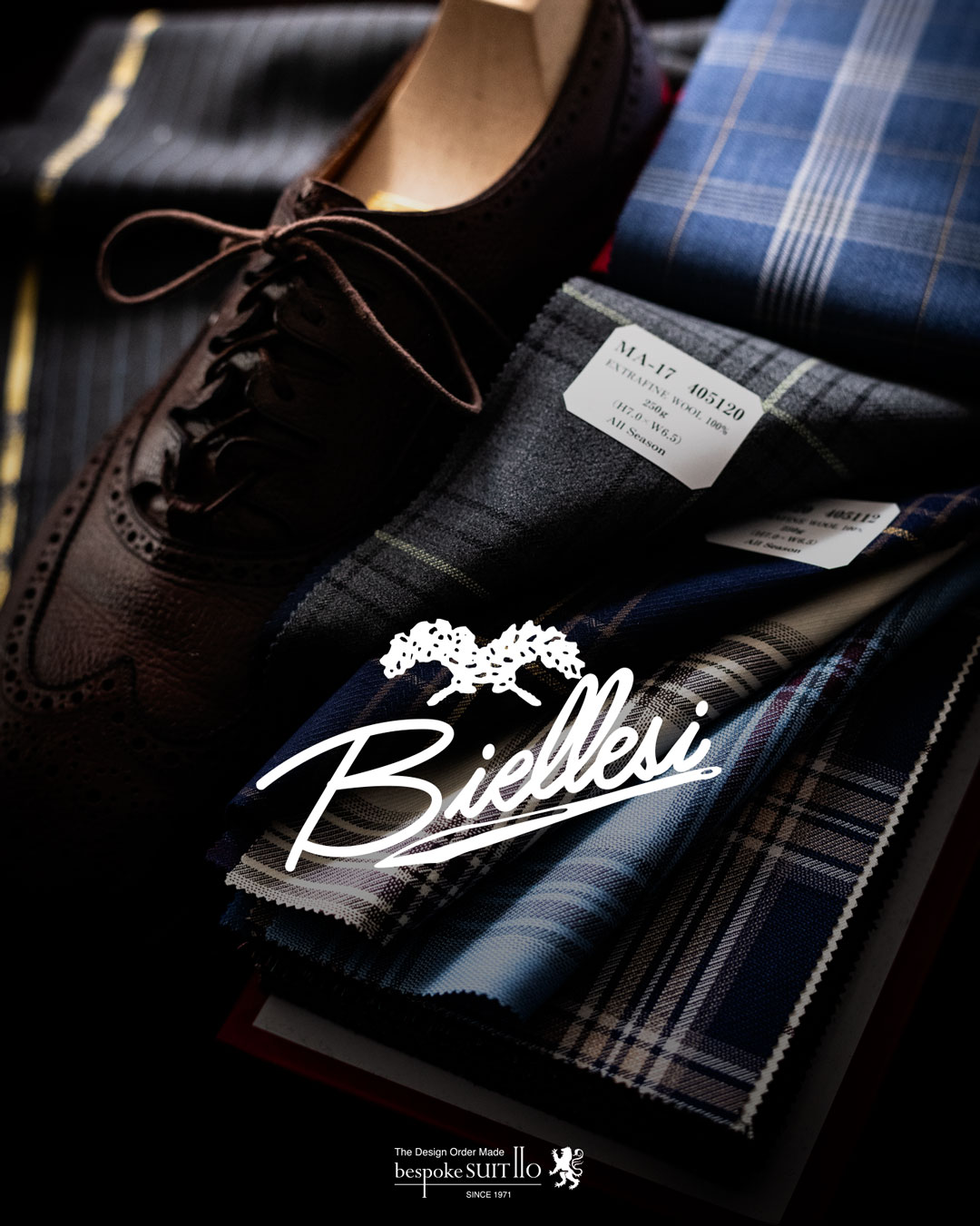 NEW2024入荷しました。,BIELLESI （ビエレッシ）,FABRIC MADE IN ITALY,2024 ALL SEASON,EXTRAFINE WOOL100% / 250g